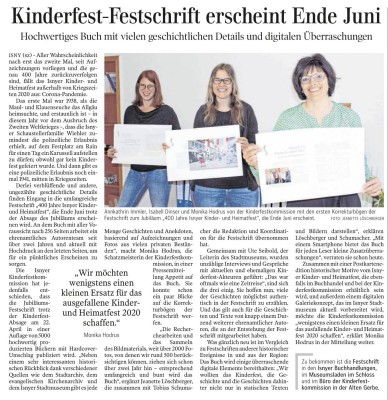 Kinderfest-Festschrift erscheint