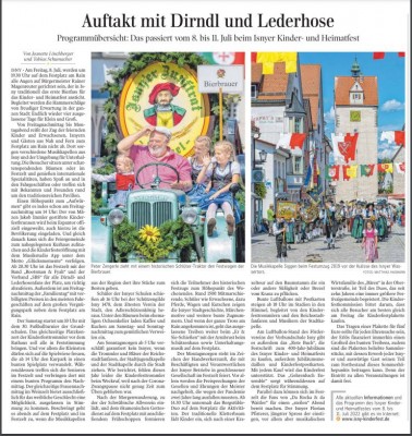 Auftakt in Dirndl