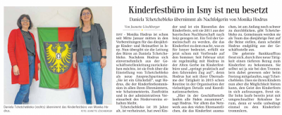 Kinderfestbüro neu besetzt